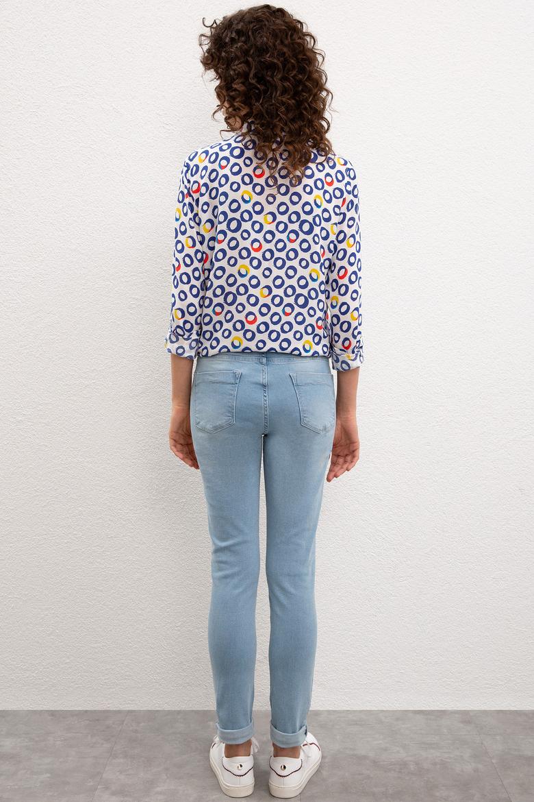 Kadın Açık Mavi Jean Pantolon - 50220163002