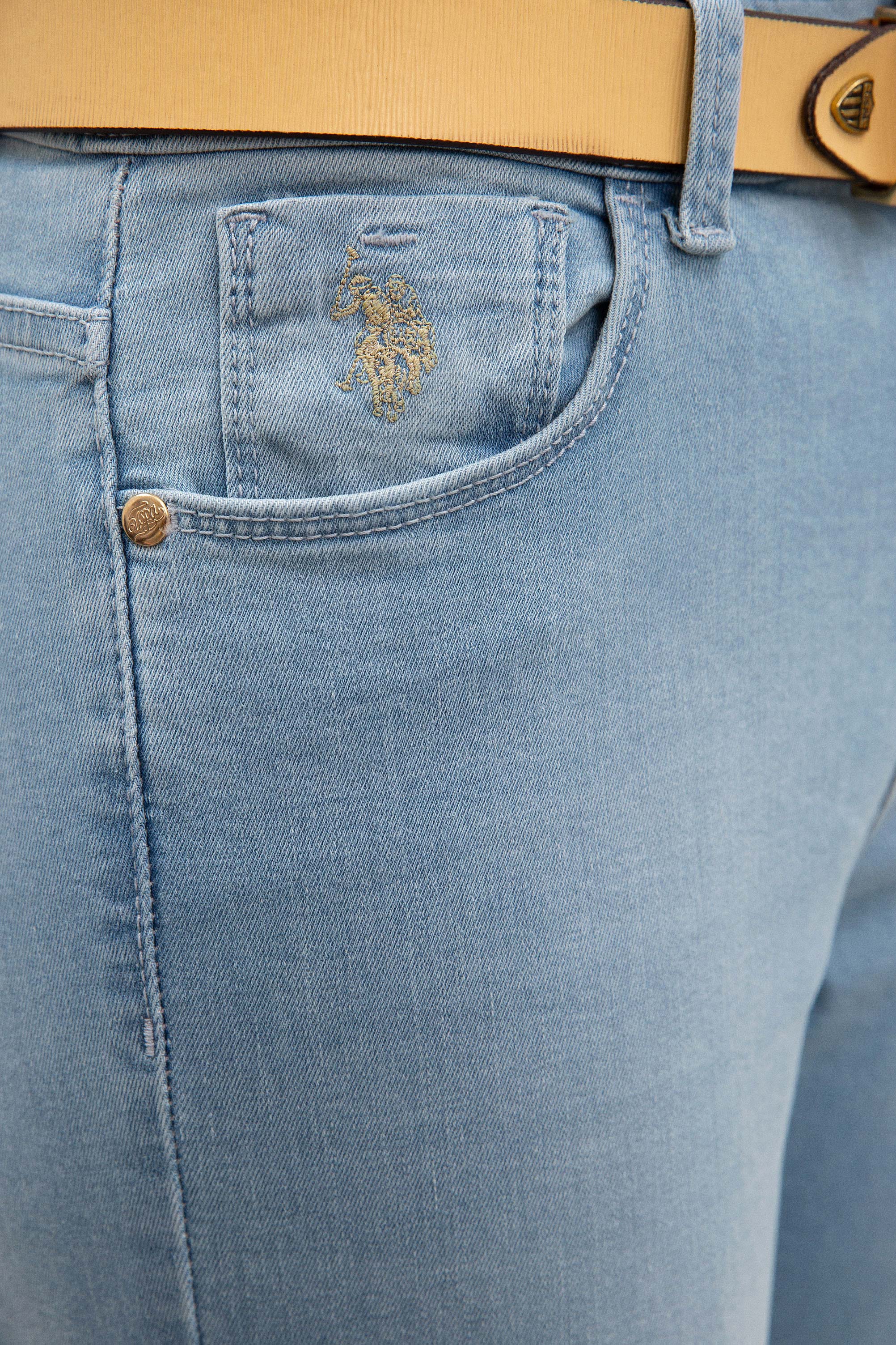 Kadın Açık Mavi Jean Pantolon - Image 4