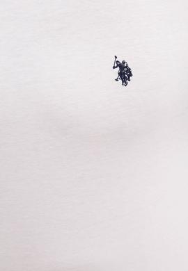 Erkek Beyaz Bisiklet Yaka T-Shirt Basic - 50222609001