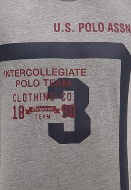 Erkek Gri Melanj Bisiklet Yaka Sweatshirt - 50208655021