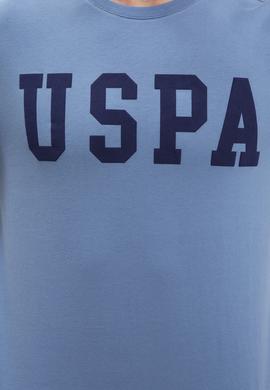 Erkek İndigo Bisiklet Yaka T-Shirt Basic - 50216452046