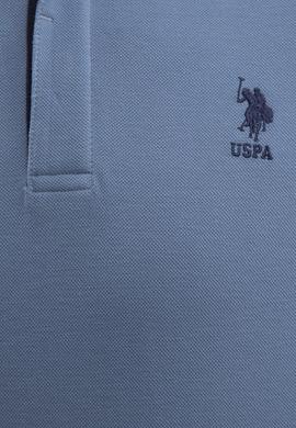 Erkek İndigo Hakim Yaka T-Shirt - 50219112018