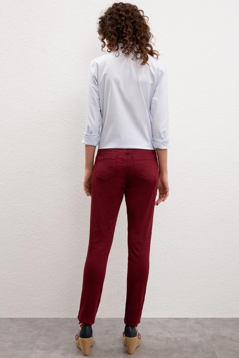 Kadın Bordo Pantolon - 50214018038