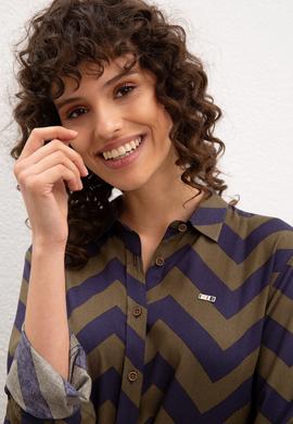 Kadın Multicolor Gömlek Uzunkol - 50225790033