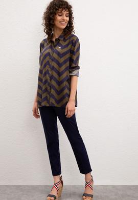 Kadın Multicolor Gömlek Uzunkol - 50225790033