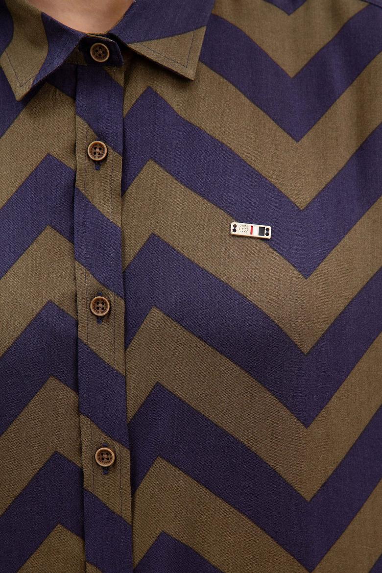 Kadın Multicolor Gömlek Uzunkol - 50225790033