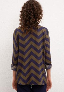 Kadın Multicolor Gömlek Uzunkol - 50225790033