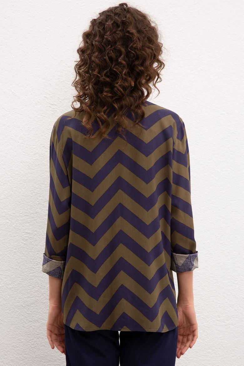 Kadın Multicolor Gömlek Uzunkol - 50225790033