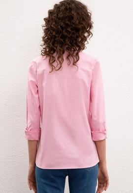 Kadın Pembe Gömlek Uzunkol - 50225792018