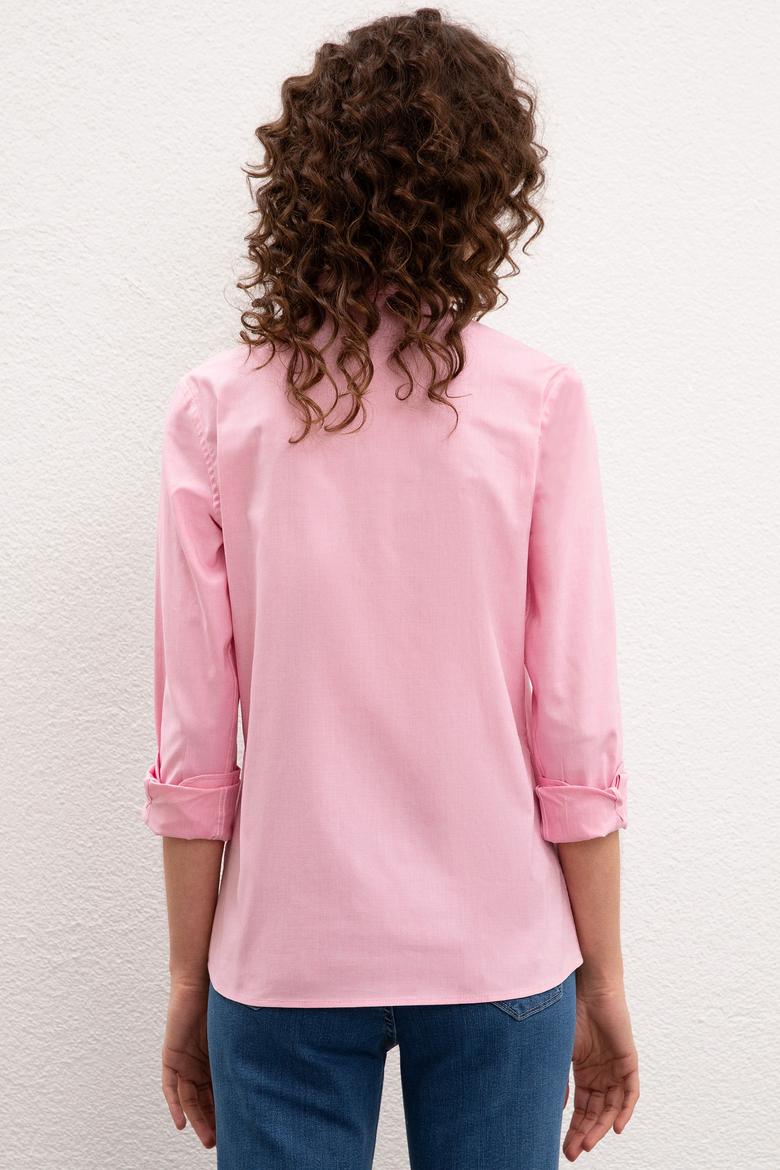 Kadın Pembe Gömlek Uzunkol - 50225792018