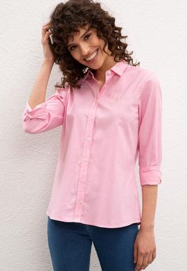 Kadın Pembe Gömlek Uzunkol - 50225792018