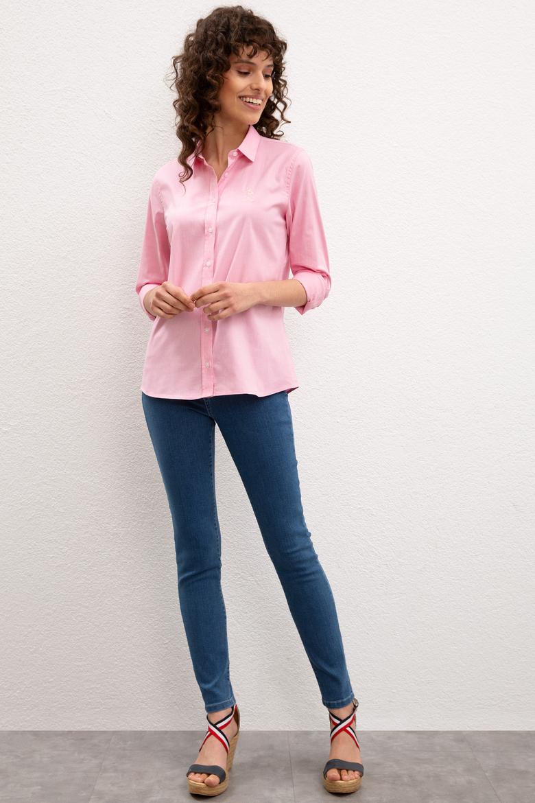 Kadın Pembe Gömlek Uzunkol - 50225792018