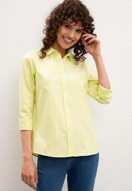 Kadın Sarı Gömlek Uzunkol - 50226958001