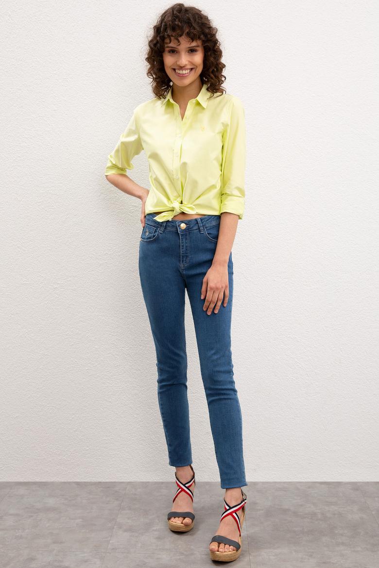 Kadın Sarı Gömlek Uzunkol - 50226958001