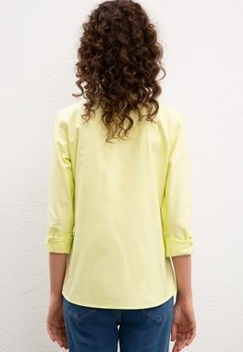 Kadın Sarı Gömlek Uzunkol - 50226958001