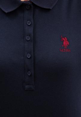 Kadın Lacivert Basic Polo Yaka Sweatshirt - 50205969118