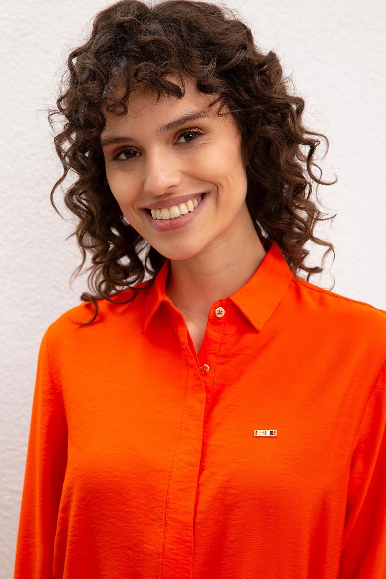 Kadın Kırmızı Dokuma Elbise - 50218488017