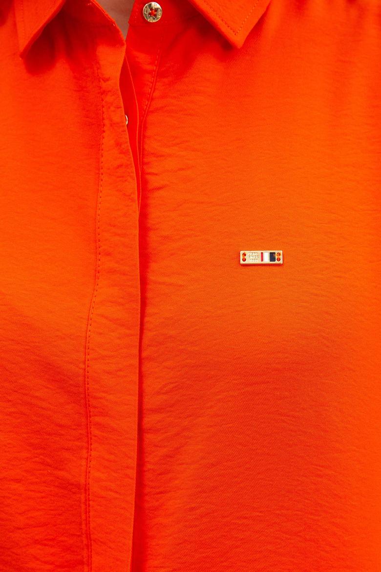 Kadın Kırmızı Dokuma Elbise - 50218488017