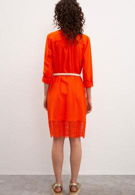 Kadın Kırmızı Dokuma Elbise - 50218488017