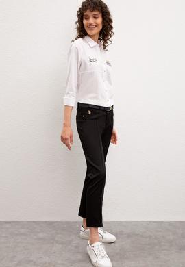 Kadın Siyah Spor Pantolon - 50222819028