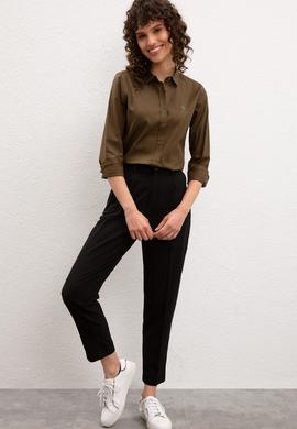 Kadın Yeşil Gömlek Uzunkol - 50225792041