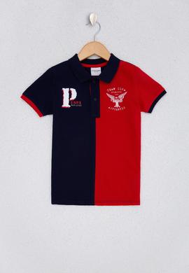 Erkek Çocuk Lacivert Polo Yaka Tişört - 50220303015