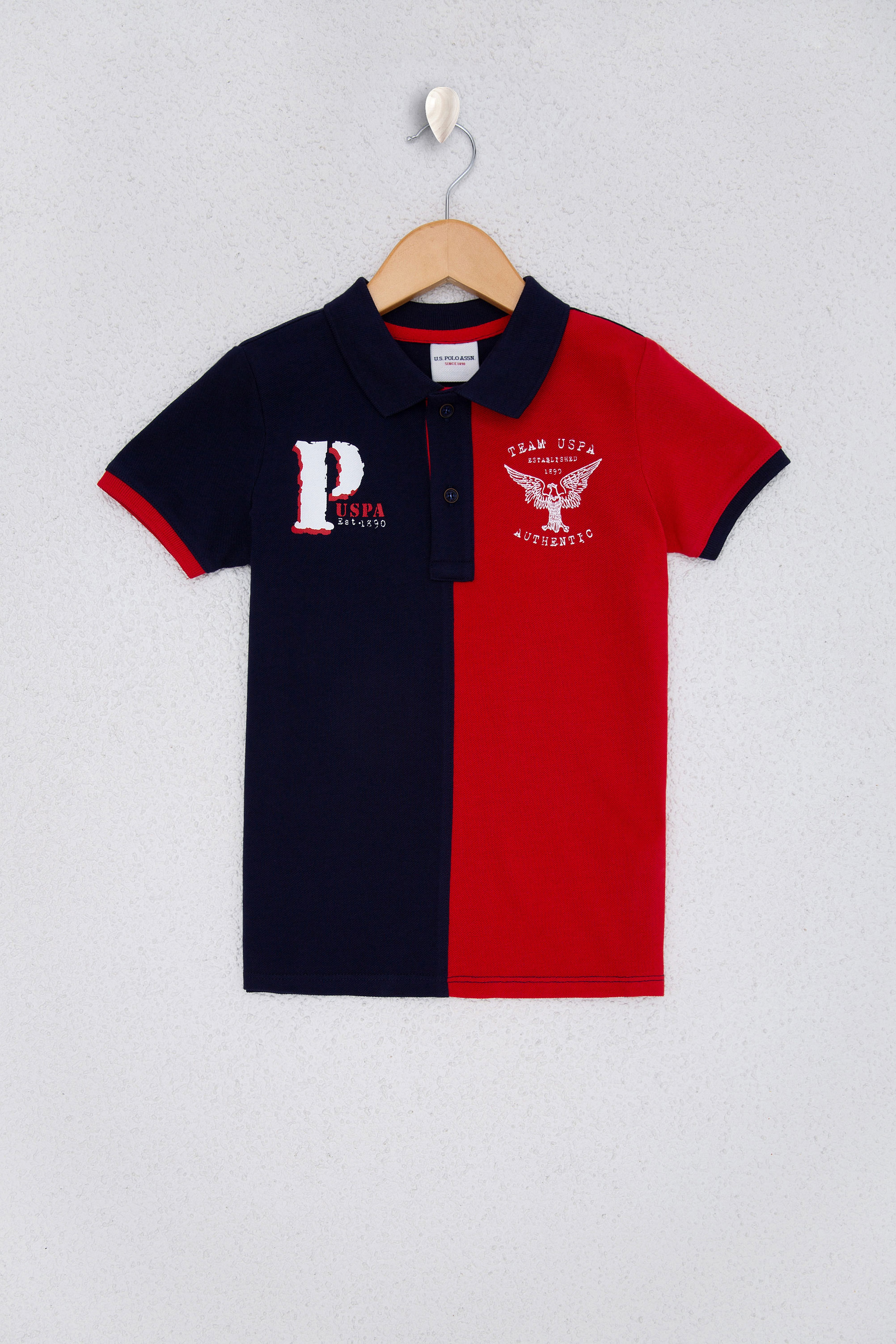 Erkek Çocuk Lacivert Polo Yaka Tişört - Image 1
