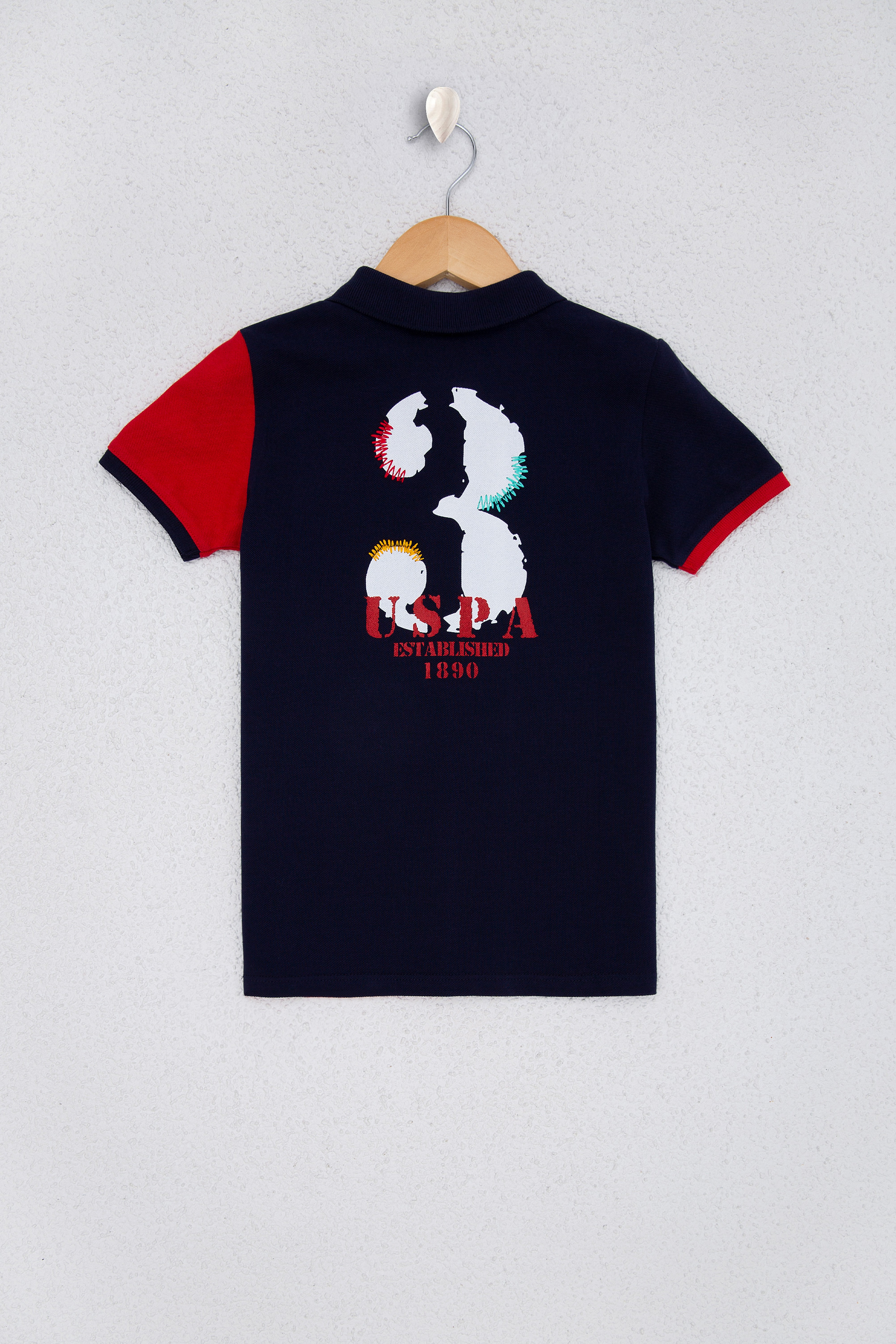 Erkek Çocuk Lacivert Polo Yaka Tişört - Image 2
