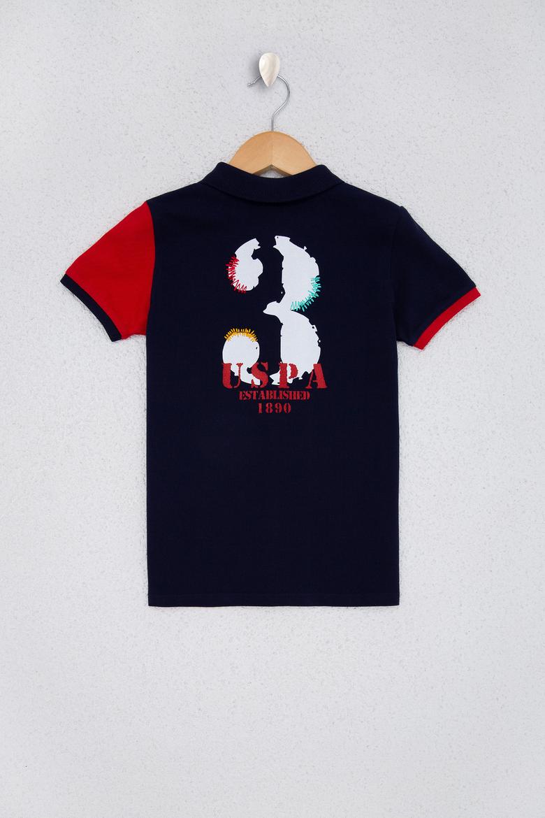 Erkek Çocuk Lacivert Polo Yaka Tişört - 50220303015