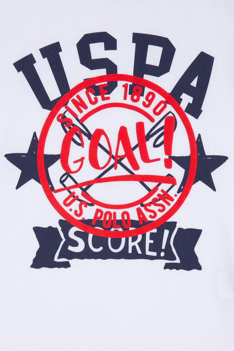 Çocuk Beyaz Bisiklet Yaka Tişört - 50220304001