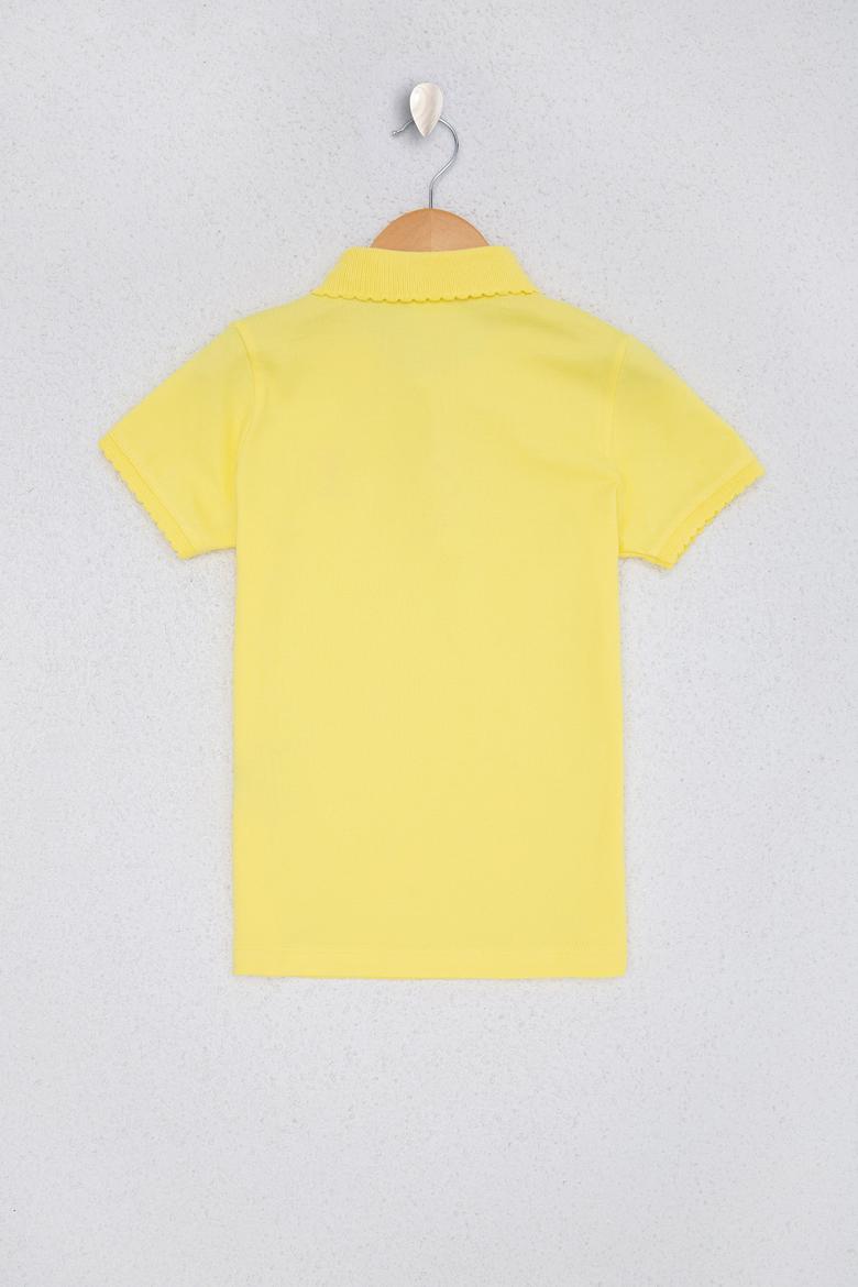 Kız Çocuk Sarı Basic Tişört - 50220421025