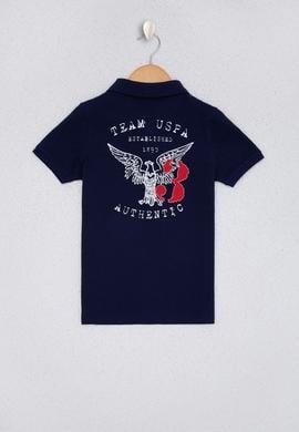 Erkek Çocuk Lacivert Polo Yaka Tişört - 50220317015