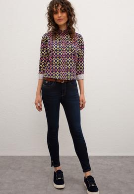 Kadın Mavi Denim Pantolon - 50219983004