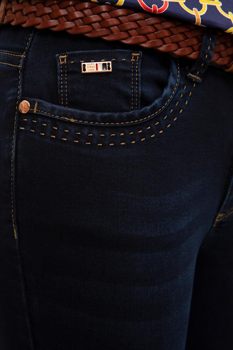 Kadın Mavi Denim Pantolon - 50219983004