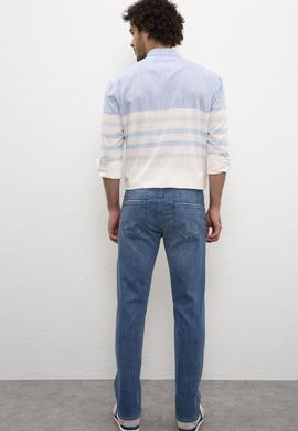 Erkek Mavi Denim Pantolon - 50222884003