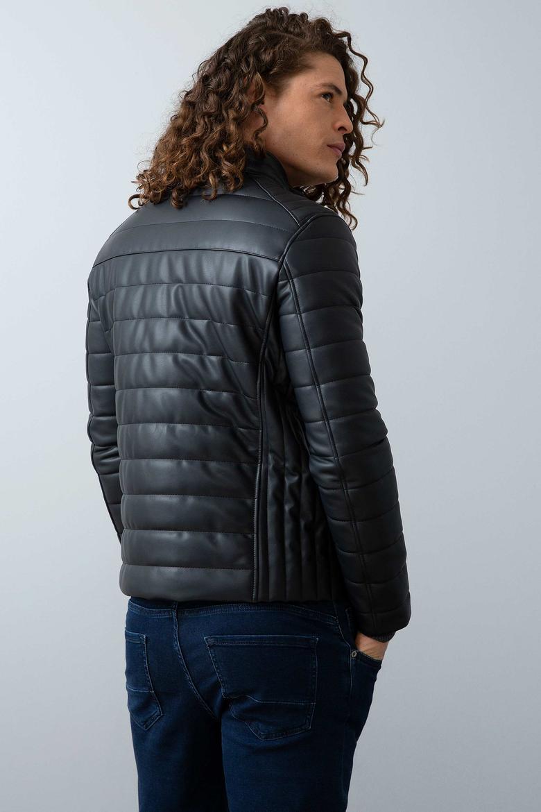 Erkek Lacivert Deri Mont Kaban - 50213122012