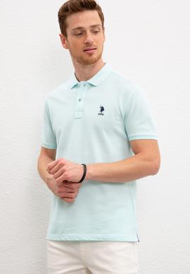 Erkek Nil Yeşili Polo Yaka T-Shirt Basic - 50199819340