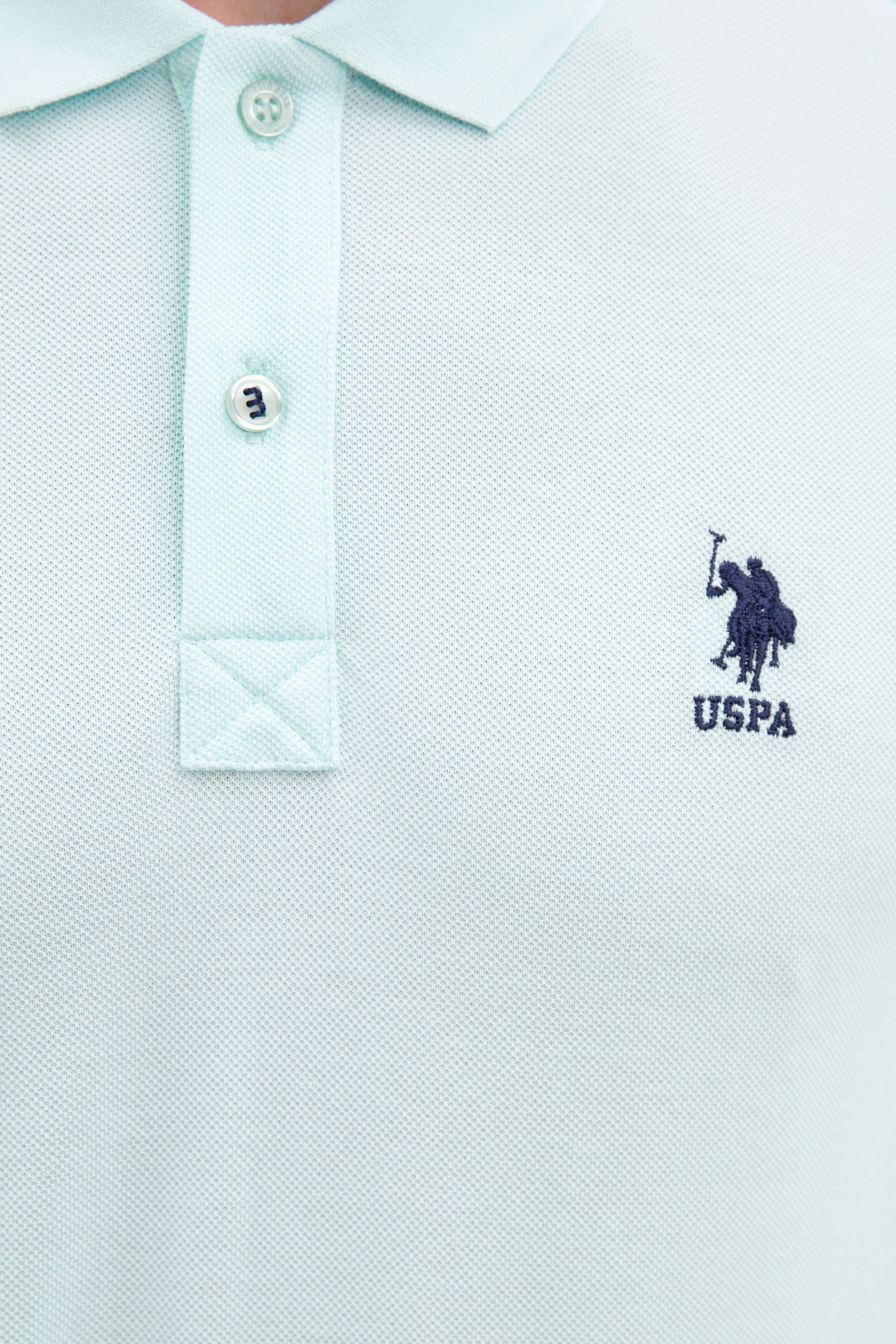 Erkek Nil Yeşili Polo Yaka T-Shirt Basic