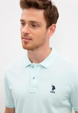 Erkek Nil Yeşili Polo Yaka T-Shirt Basic - 50199819340