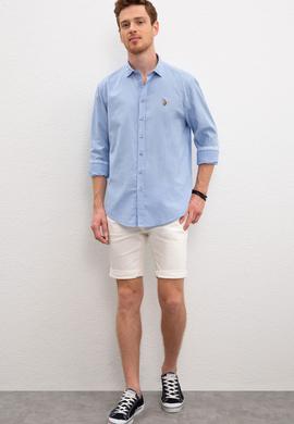 Erkek Mavi Gömlek Uzunkol Basic - 50200420065