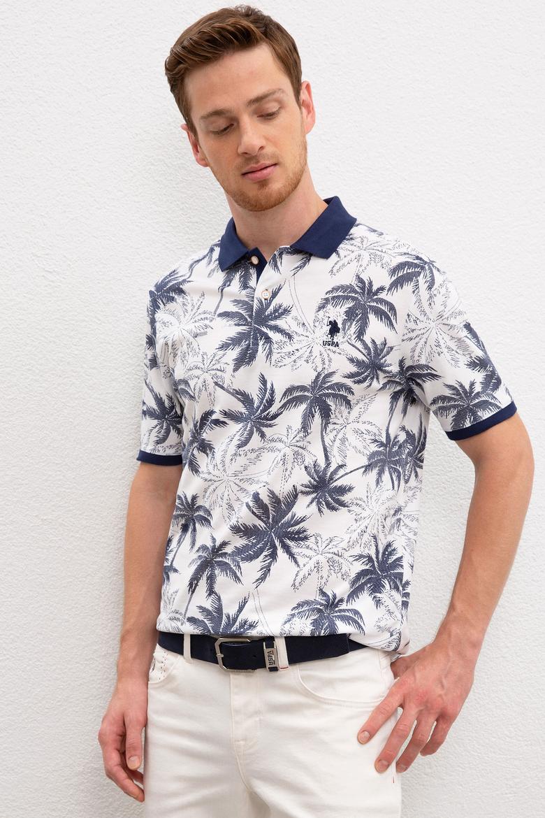 Erkek Beyaz Polo Yaka Tişört