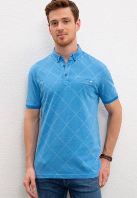 Erkek Nil Yeşili Polo Yaka T-Shirt Basic - 50199833241