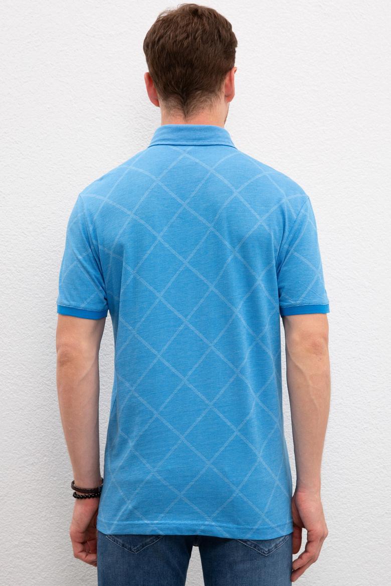 Erkek Nil Yeşili Polo Yaka T-Shirt Basic - 50199833241