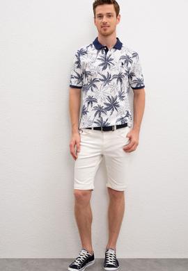 Erkek Mavi Denim Bermuda - 50219457001