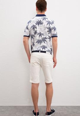 Erkek Mavi Denim Bermuda - 50219457001