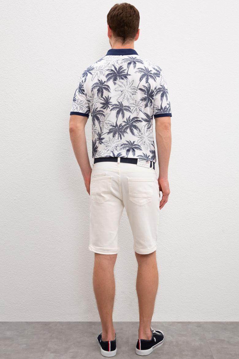 Erkek Mavi Denim Bermuda - 50219457001