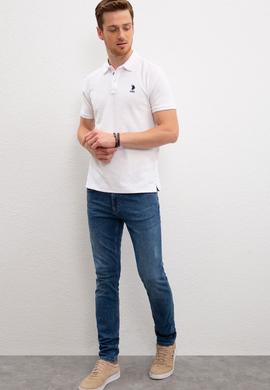 Erkek Beyaz Polo Yaka T-Shirt - 50220920002