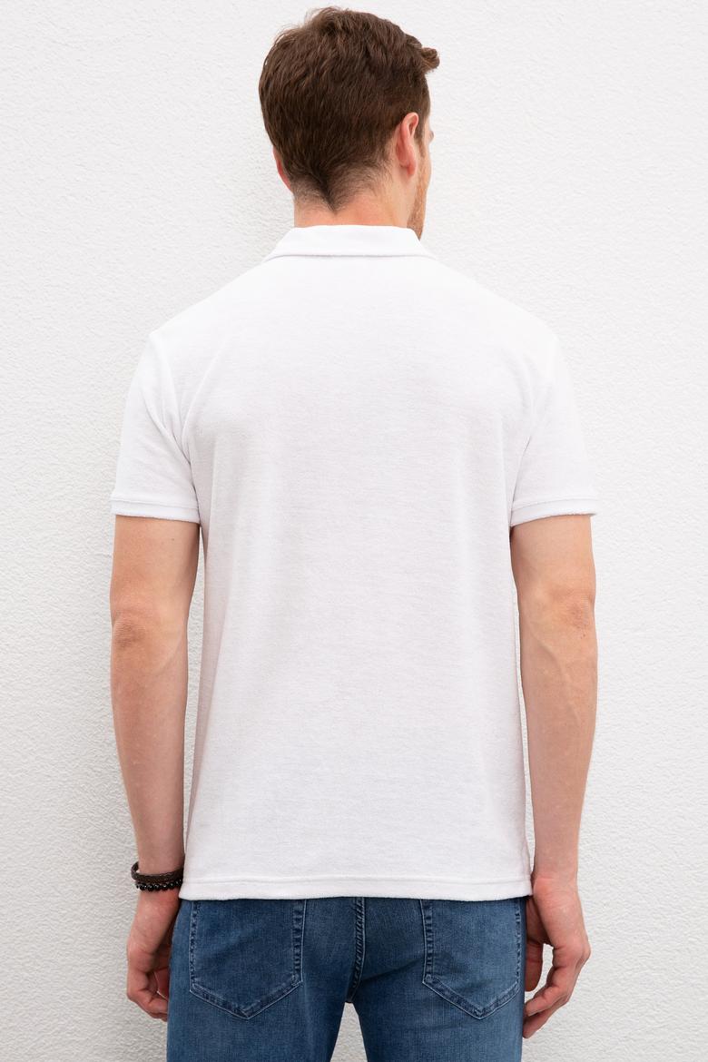 Erkek Beyaz Polo Yaka T-Shirt - 50220920002