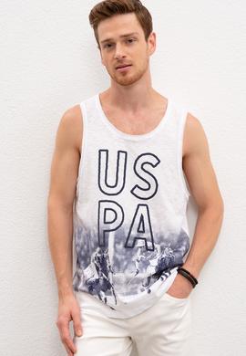 Erkek Beyaz Bisiklet Yaka T-Shirt - 50219244003