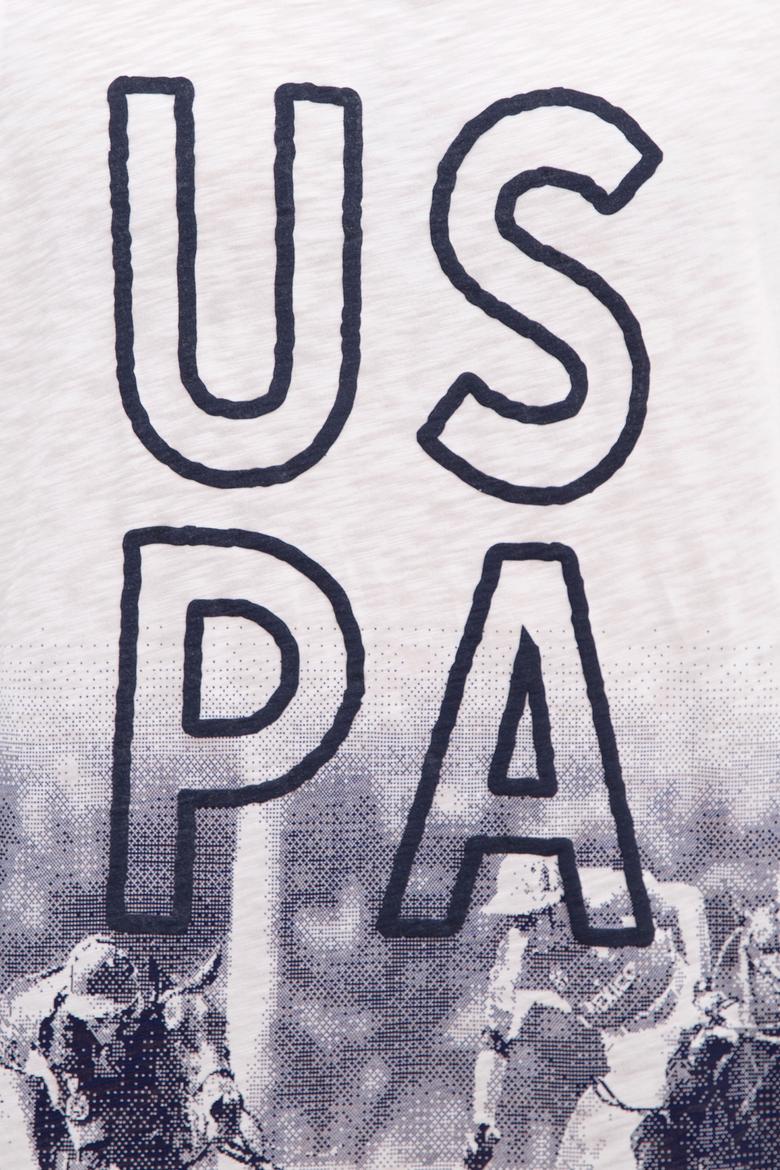 Erkek Beyaz Bisiklet Yaka T-Shirt - 50219244003